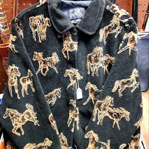 Vintage Tsunami Horse Design Jacket